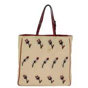 Pre-owned Fabric totes Prada Vintage , Beige , Dames