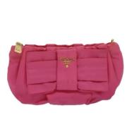 Pre-owned Fabric clutches Prada Vintage , Pink , Dames