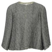 Pre-owned Wool outerwear Chanel Vintage , Gray , Dames