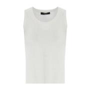 Witte Geribbelde Ceylon Top Max Mara Weekend , White , Dames