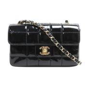 Pre-owned Leather chanel-bags Chanel Vintage , Black , Dames