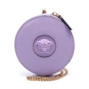 Pre-owned Leather pouches Versace Pre-owned , Purple , Dames