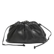 Pre-owned Leather clutches Bottega Veneta Vintage , Black , Dames