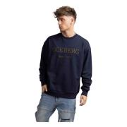 Geborduurde Logo Sweater Heren Donkerblauw Iceberg , Blue , Heren