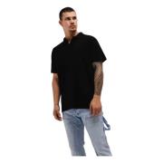 Zwart Polo Shirt Klassieke Stijl Iceberg , Black , Heren