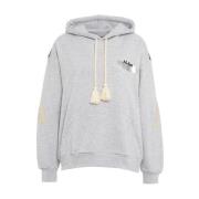 Constell Hoodie met Achterprint AL AIN , Gray , Dames