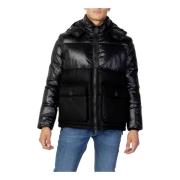 Zwarte Capuchonrits Jas Antony Morato , Black , Heren