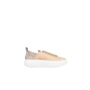 Sportieve Camel Sneakers met Strass Alexander Smith , Brown , Dames