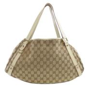 Pre-owned Canvas totes Gucci Vintage , Brown , Dames