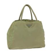 Pre-owned Canvas totes Prada Vintage , Beige , Dames