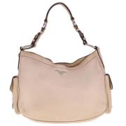 Pre-owned Leather prada-bags Prada Vintage , Beige , Dames