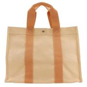 Pre-owned Canvas totes Hermès Vintage , Orange , Dames