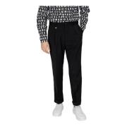 Zwarte broek met rits en knoopsluiting Antony Morato , Black , Heren