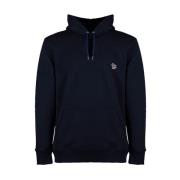 Zwarte Zebra Patch Hoodie PS By Paul Smith , Blue , Heren