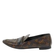 Pre-owned Coated canvas flats Louis Vuitton Vintage , Brown , Dames