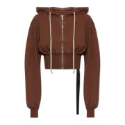 Korte sweatshirt Tatlin Rick Owens , Brown , Dames