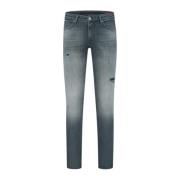 Blauwe Heren Jeans The Jone W1018 PureWhite , Blue , Heren