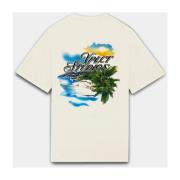 Yacht T-Shirt Heren Gebroken Wit Xplct Studios , Beige , Heren