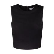 Zwarte Crop Top Max Mara , Black , Dames