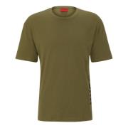 Heren Stijlvolle Biologisch Katoenen T-shirt Hugo Boss , Green , Heren