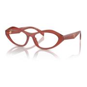 Opal Cornelian Brillenmontuur Prada , Brown , Unisex