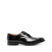 Zwarte Leren Kalfsleren Loafer Zool Church's , Black , Heren