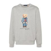 Blauwe Sweatshirt Aw24 Herenmode Ralph Lauren , Gray , Heren