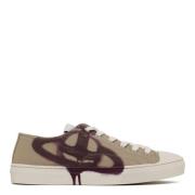 Beige Paarse Plimsoll Sneakers Vivienne Westwood , Beige , Dames