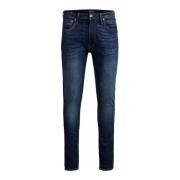 Blauwe Versleten Jeans Jack & Jones , Blue , Heren