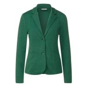 Groene Blazer met Revers Street One , Green , Dames