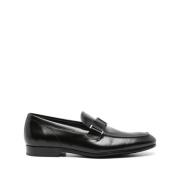 Zwarte Kalfsleren Band Slip-On Tod's , Black , Heren