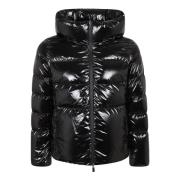 Zwarte Jas Aw24 Damesmode Herno , Black , Dames