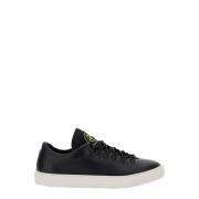 Zwarte Bergleren Sneakers Stone Island , Black , Heren