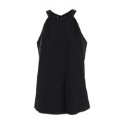 Zwarte Top Talnge Stijl Pinko , Black , Dames