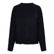 Navy Pullover met Lange Mouwen &Co Woman , Blue , Dames