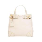 Pre-owned Leather handbags Louis Vuitton Vintage , Beige , Dames