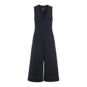 Tokyo Twill Jumpsuit Zwart/Ivoor Steek Bitte Kai Rand , Black , Dames