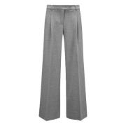 Artistic Wool Blend Wide Leg Pants Seductive , Gray , Dames