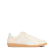 Lage Leren Sneakers Maison Margiela , Beige , Heren