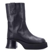 Zwarte Gesloten Enkellaarzen Aw24 Miista , Black , Dames