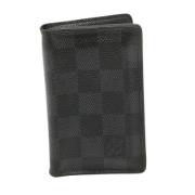 Pre-owned Coated canvas wallets Louis Vuitton Vintage , Black , Heren