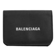 Pre-owned Leather wallets Balenciaga Vintage , Black , Unisex