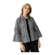 Libby Jacket Blazer Zwart IN Front , Gray , Dames