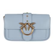 Blauwe Crossbody Tas Love Birds Pinko , Blue , Dames