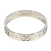 Pre-owned White Gold rings Gucci Vintage , Gray , Dames