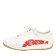 Pre-owned Canvas sneakers Louis Vuitton Vintage , White , Heren