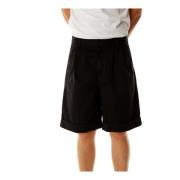 Casual Pleated Shorts Carhartt Wip , Black , Heren