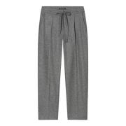 Slim Fit Wool Flannel Jogger Pants Luisa Cerano , Gray , Dames