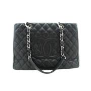 Pre-owned Leather chanel-bags Chanel Vintage , Black , Dames