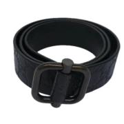 Pre-owned Leather belts Gucci Vintage , Black , Dames